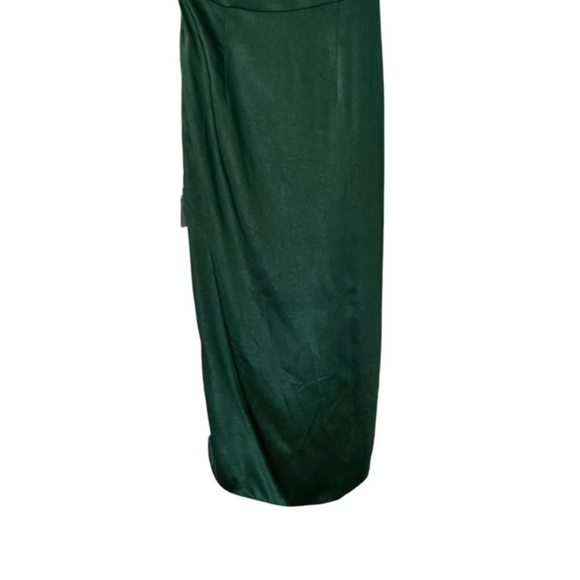 Elliatt Cassini Forest Green One Shoulder Cocktail Dress | Size M - Picture 5 of 10